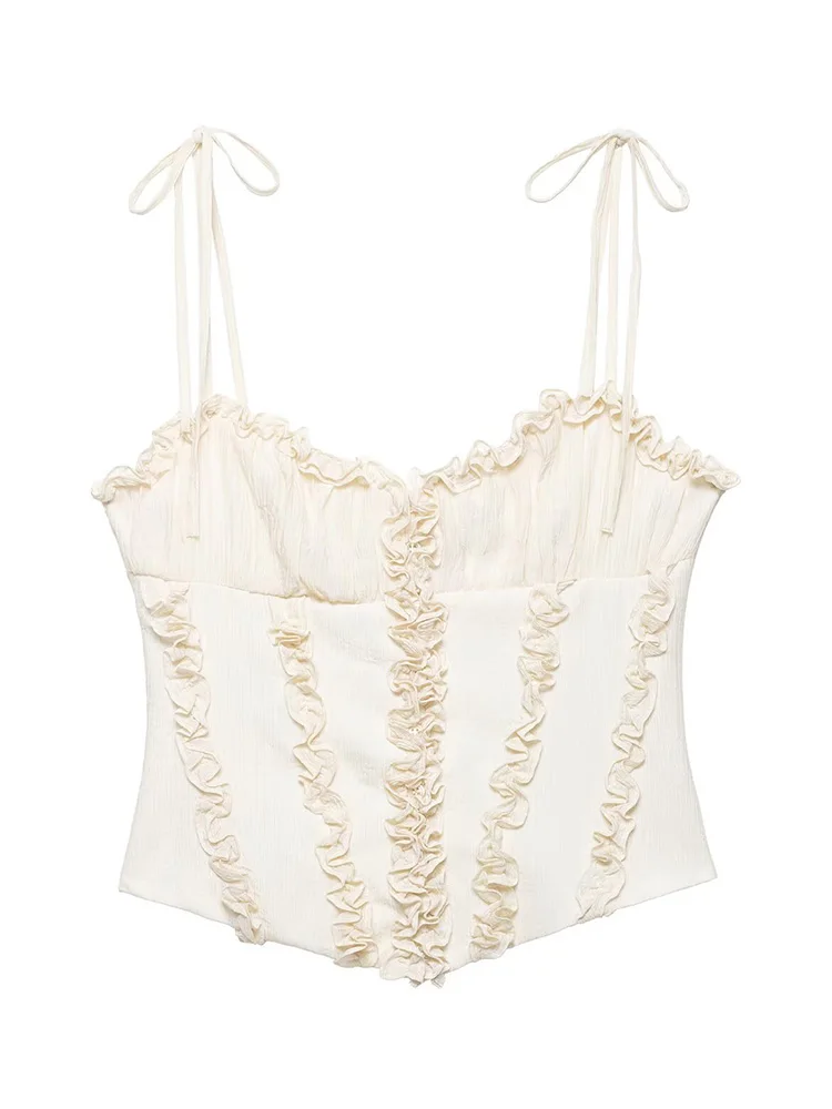 HH 2026 Female Temperament Backless Slimming Lace-up Sleeveless Sexy Party Top Summer Women Fashion Stacked Decorated Corset Top
HH 2026 Female Temperament Backless Slimming Lace-up Sleeveless Sexy Party Top Summer Women Fashion Stacked Decorated Corset Top