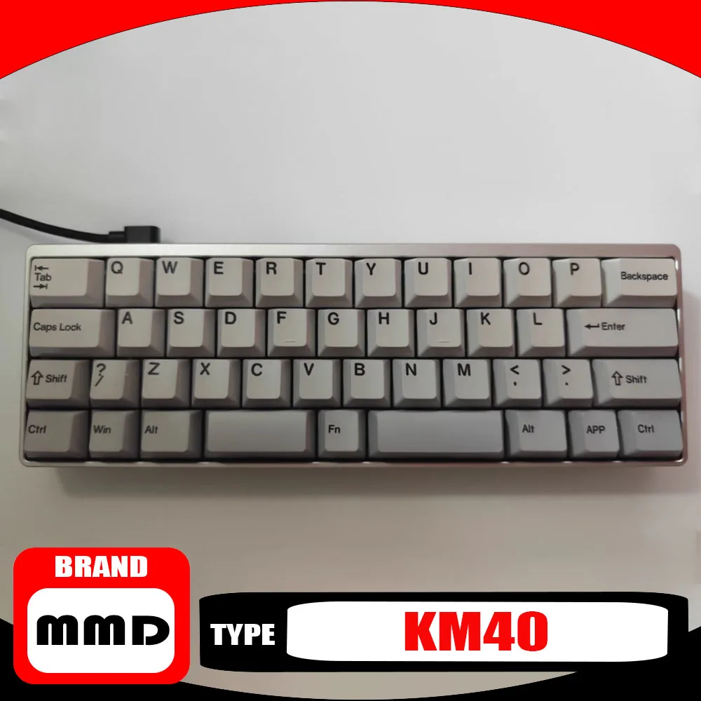 MMD KM40 Mechanical Keyboard Three-mode Wireless RGB Bluetooth 0-Ring Structure Sublimation Keycap Designer Gaming Keyboard
