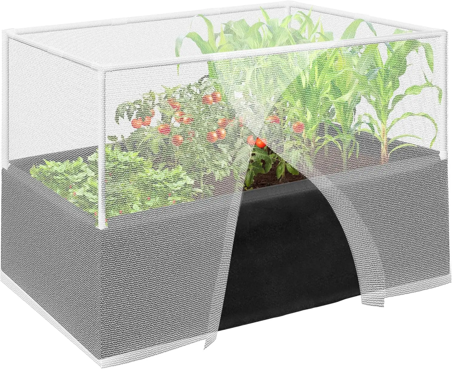 4X2.6X1.3FT Fabric Raised Garden Bed Kit, Breathable Raised Garden Bed with Cover, Garden Beds Outdoor with Plant Protec
4X2.6X1.3FT Fabric Raised Garden Bed Kit, Breathable Raised Garden Bed with Cover, Garden Beds Outdoor with Plant Protec