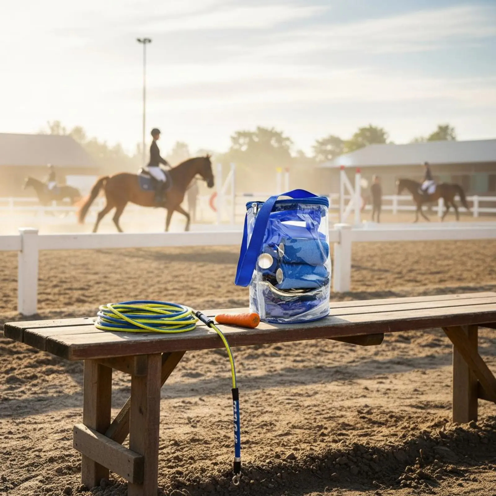 8 Pieces 8 in 1 Equestrian Accessory Kit Includes Storage Bag Equestrian Beginner Kit for Beginners
8 Pieces 8 in 1 Equestrian Accessory Kit Includes Storage Bag Equestrian Beginner Kit for Beginners