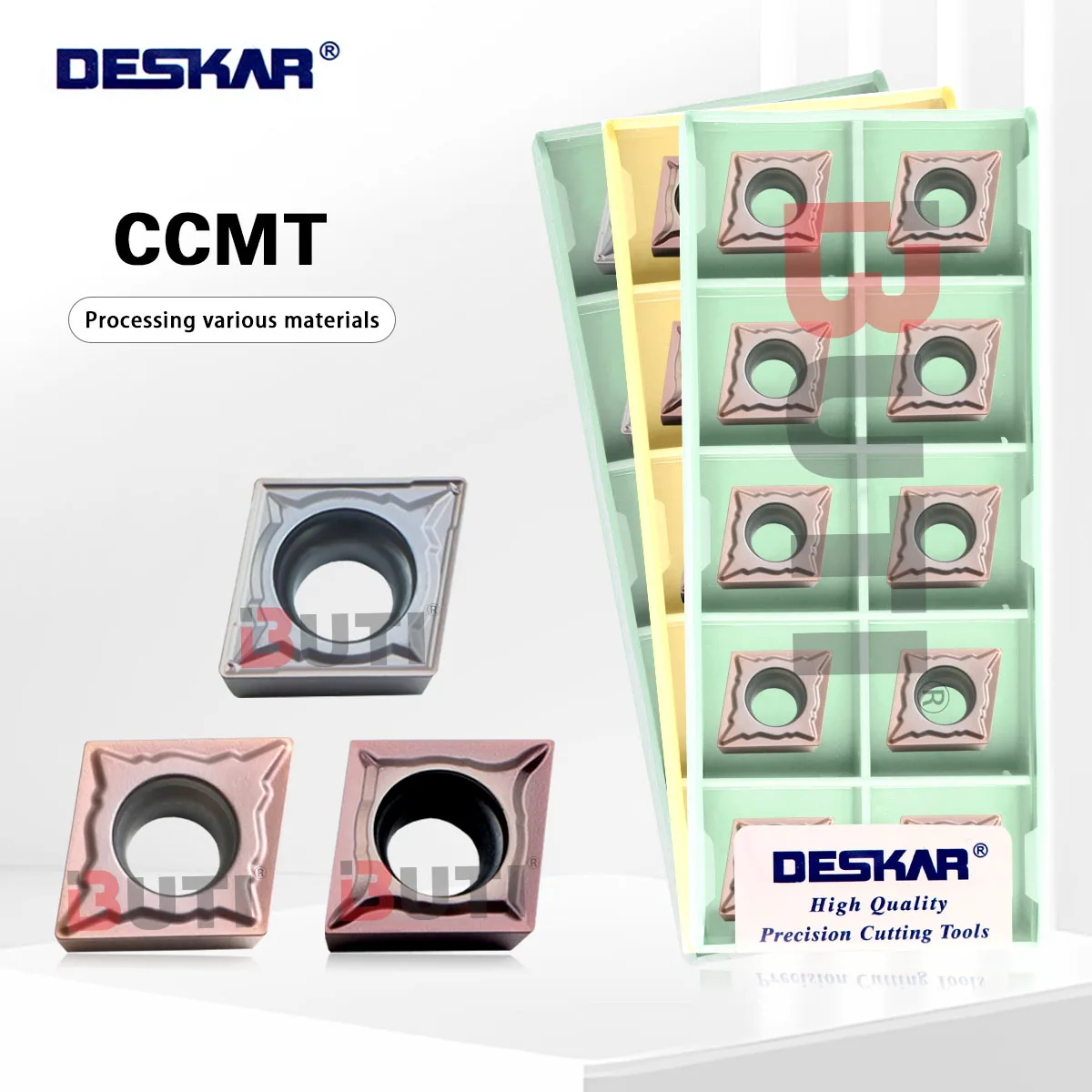 DESKAR 100% Original CCMT Series 060204 09T308 MP GM VM Slot Type CNC Lathe Turning Blade Cutter Processing Stainless Steel Tool
DESKAR 100% Original CCMT Series 060204 09T308 MP GM VM Slot Type CNC Lathe Turning Blade Cutter Processing Stainless Steel Tool