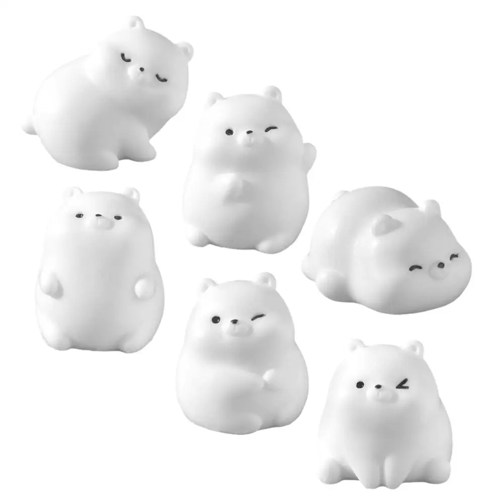 6 Pcs Polar Bear Micro Landscape Mini Figurine Resin Ornaments Cartoon Design Desk Decor Animal Statues Christmas Bears Winter
6 Pcs Polar Bear Micro Landscape Mini Figurine Resin Ornaments Cartoon Design Desk Decor Animal Statues Christmas Bears Winter
