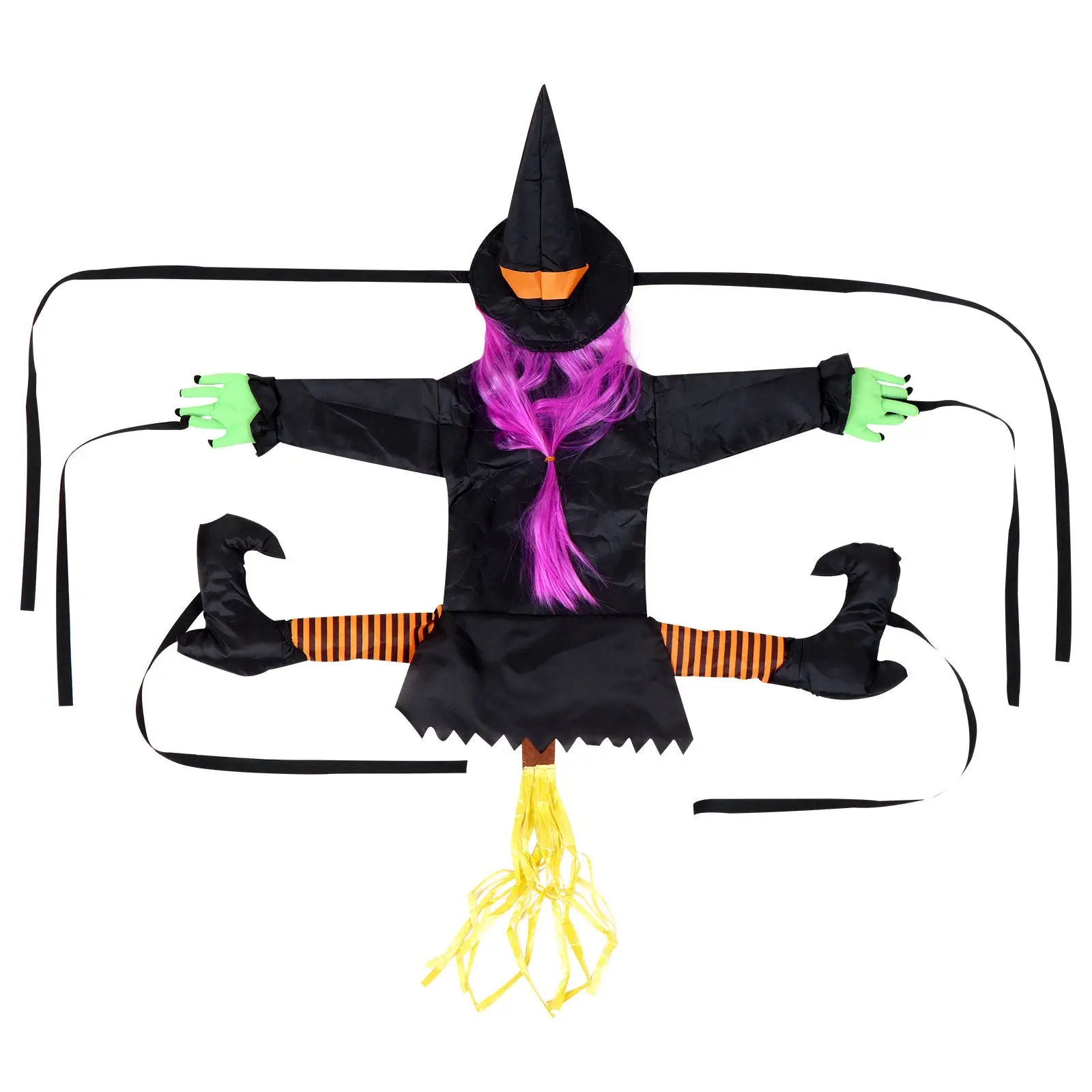 Halloween Crashed Witch Decoration with Purple Hair Green Hands Stocking Outdoor Tree Porch Props Yard Party Ornament
Halloween Crashed Witch Decoration with Purple Hair Green Hands Stocking Outdoor Tree Porch Props Yard Party Ornament