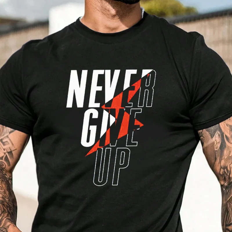 Never Give Up Print Motorcycle T-Shirt Men Hip Hop Streetwear Unisex Casual Short Sleeve Tops
Never Give Up Print Motorcycle T-Shirt Men Hip Hop Streetwear Unisex Casual Short Sleeve Tops