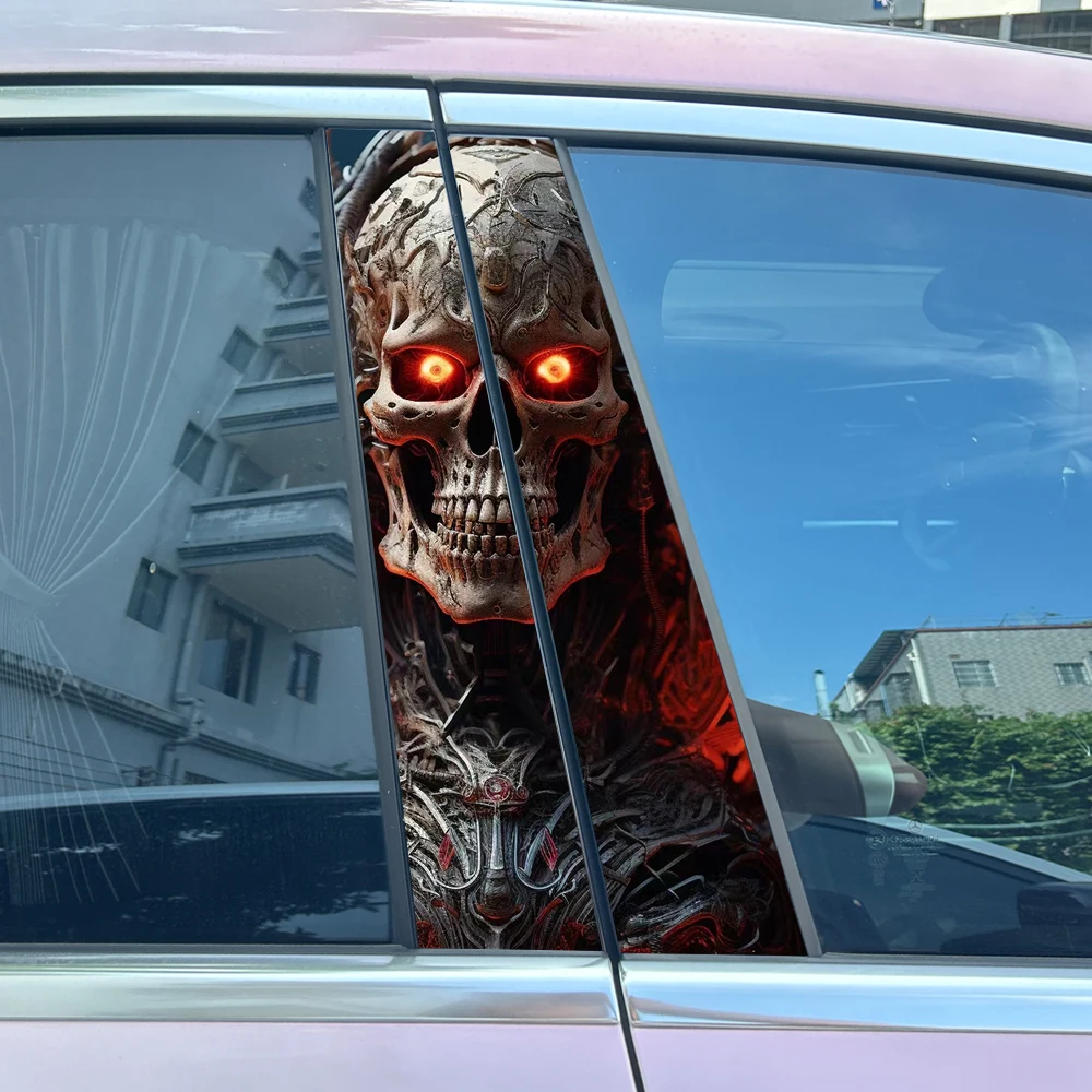 Gothic skull Samurai car sticker and decal pet car styling car B-pillar center pillar cover door and window protective
Gothic skull Samurai car sticker and decal pet car styling car B-pillar center pillar cover door and window protective