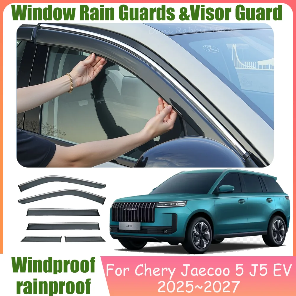 For Chery Jaecoo 5 J5 EV 2025~2027 2026 Car Window Sunshade Rain Guards Side Window Visor Guard Rain Cover Waterproof Accessorie
For Chery Jaecoo 5 J5 EV 2025~2027 2026 Car Window Sunshade Rain Guards Side Window Visor Guard Rain Cover Waterproof Accessorie