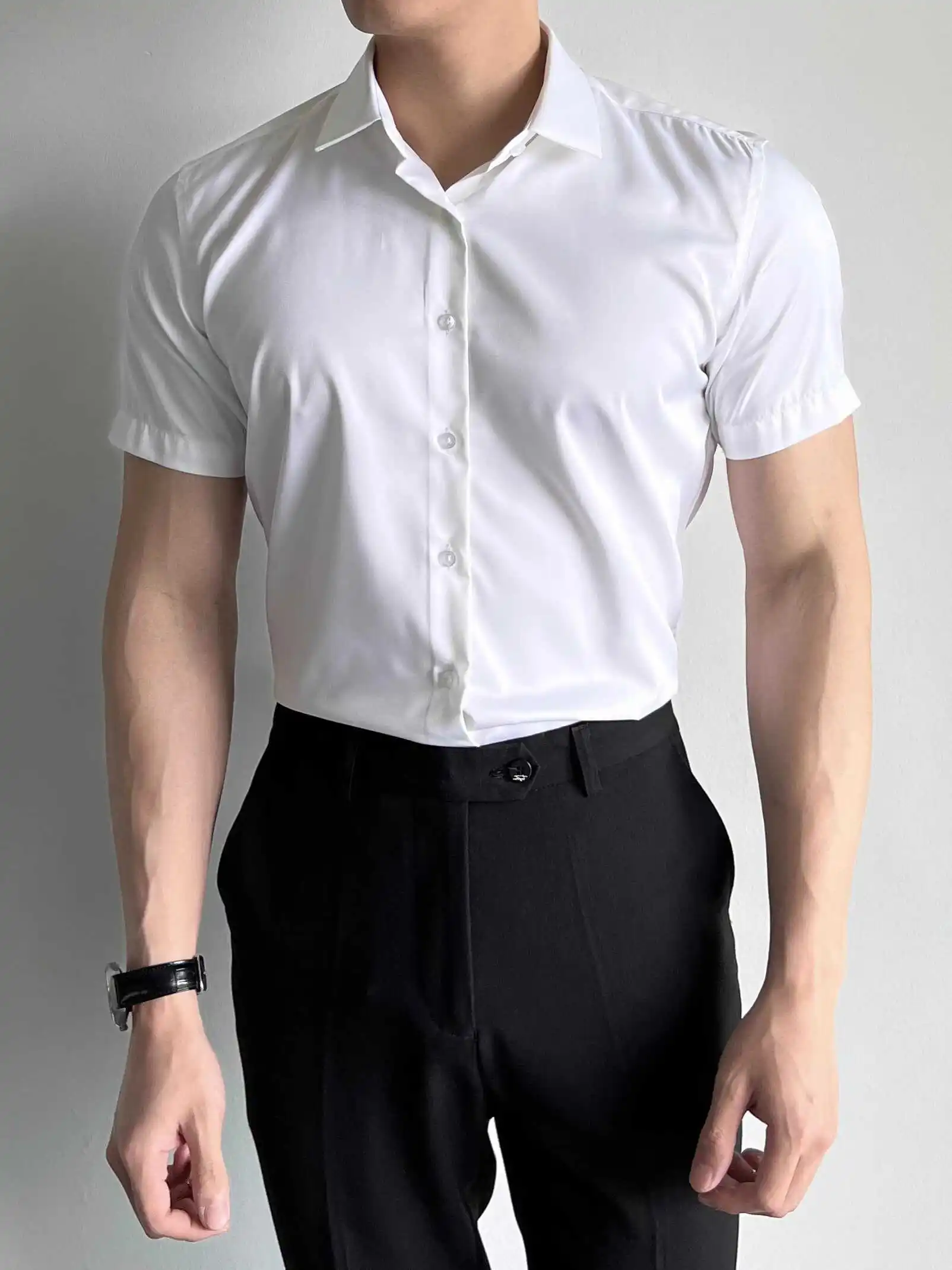 Men's ort Sve irt Spring Summer Slim Fit Muscle Busin Casual Anti-Wrinkle Iron-Free Korean Version High Elastic Lig...
Men's ort Sve irt Spring Summer Slim Fit Muscle Busin Casual Anti-Wrinkle Iron-Free Korean Version High Elastic Lig...