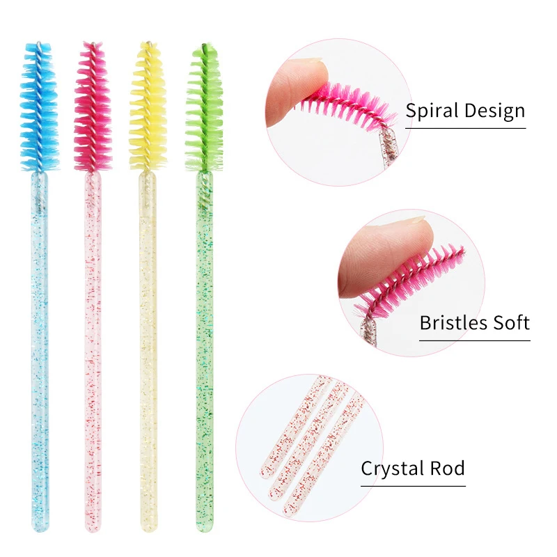Diposable Mascara Wands Pink Blue Yellow Green Eyelash Applicator Brush Reusable Lash Extension Brush מסרק גבות
Diposable Mascara Wands Pink Blue Yellow Green Eyelash Applicator Brush Reusable Lash Extension Brush מסרק גבות
