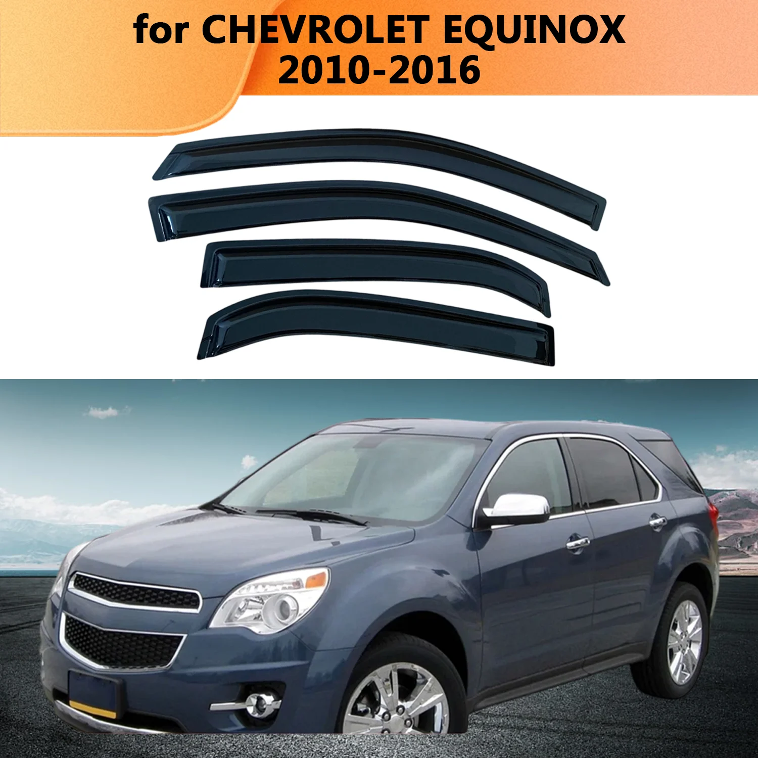 For CHEVROLET EQUINOX 2010 2011 2012 2013 2014 2015 2016 Wind Deflectors Rain Guards Door Visor Vent Ventvisor
For CHEVROLET EQUINOX 2010 2011 2012 2013 2014 2015 2016 Wind Deflectors Rain Guards Door Visor Vent Ventvisor