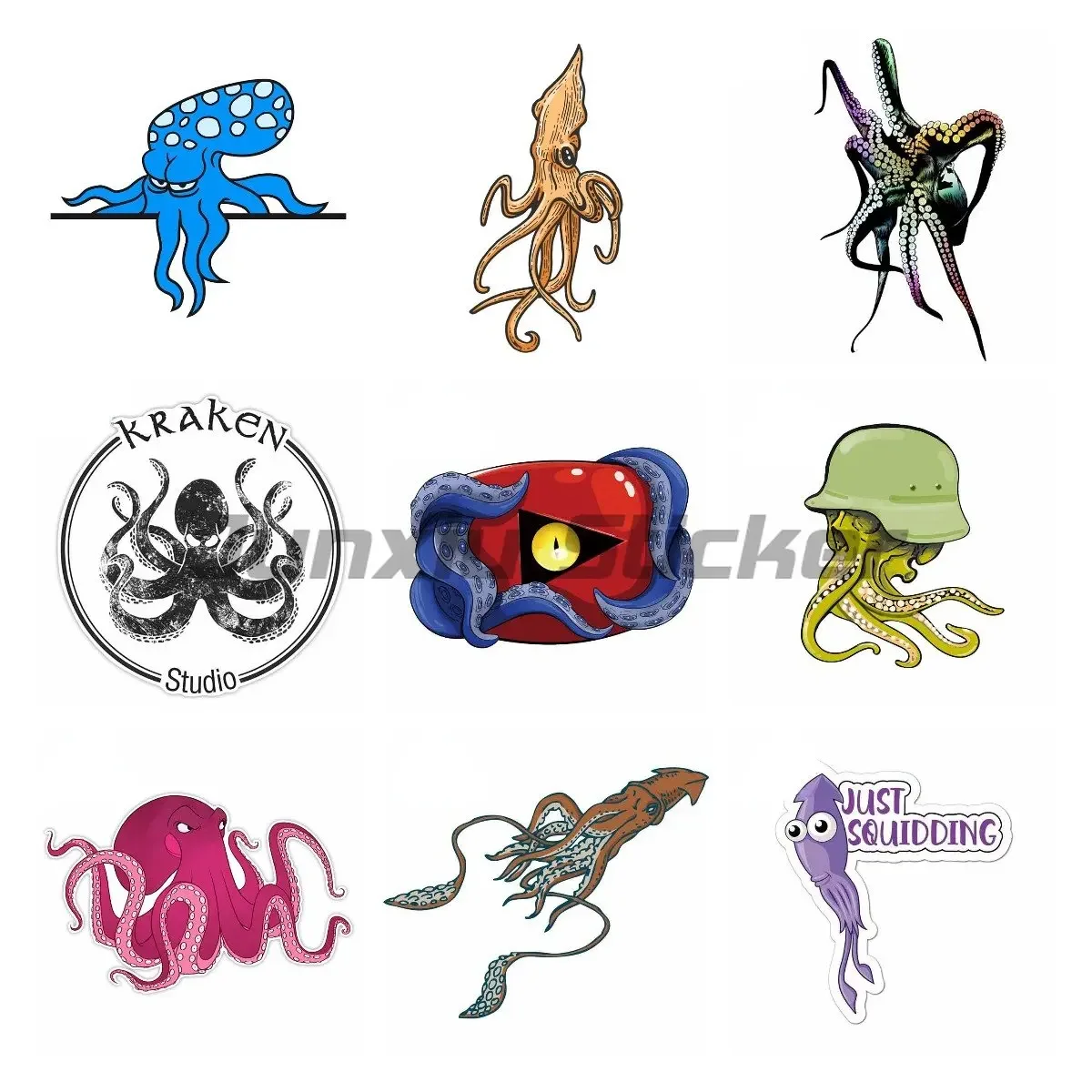 Personality Animal Car Sticker Devilfish Octopus Squid Fish PVC Car Styling Motorcycle Helmet Reflective Decal
Personality Animal Car Sticker Devilfish Octopus Squid Fish PVC Car Styling Motorcycle Helmet Reflective Decal