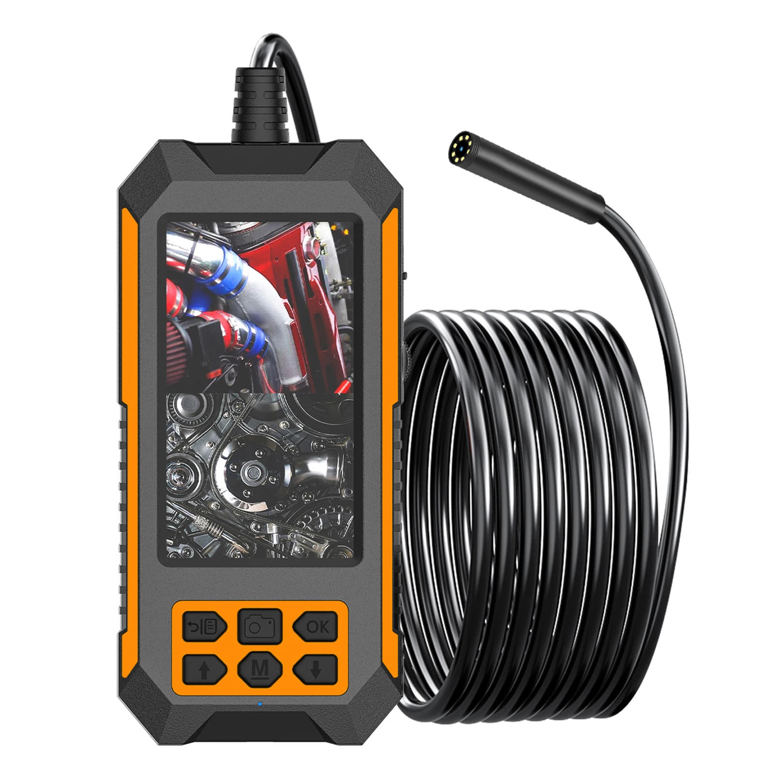 1080P HD Industrial Endoscope – 4.5" IPS Screen, 8 LED Lights, 33FT Semi-Rigid Cable, 8mm IP68 Waterproof Camera
1080P HD Industrial Endoscope – 4.5" IPS Screen, 8 LED Lights, 33FT Semi-Rigid Cable, 8mm IP68 Waterproof Camera