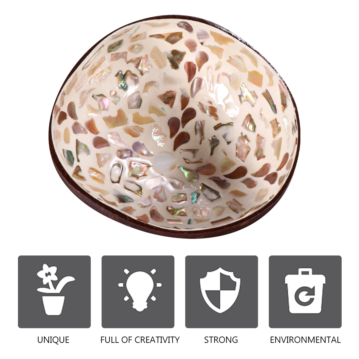 1pc Natural Coconut Shell Storage For Keys Candy Nuts Fruit Salad Bowl Desktop Decoration Coconut Bowl Decoration Kitchen Bar
1pc Natural Coconut Shell Storage For Keys Candy Nuts Fruit Salad Bowl Desktop Decoration Coconut Bowl Decoration Kitchen Bar