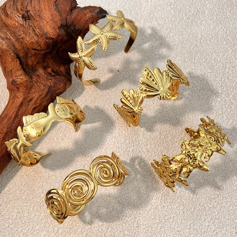 Fashion Ocean Series Shell Starfish Titanium Steel Non Fading Adjustable High-end Bracelets for Woman Trendy Gifts
Fashion Ocean Series Shell Starfish Titanium Steel Non Fading Adjustable High-end Bracelets for Woman Trendy Gifts