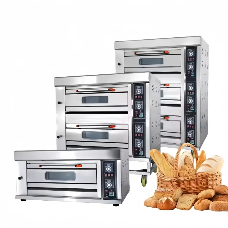 3 Deck 6 Tray Gas Baking Oven LPG Commercial Bakery Oven for Bread Pizza Pastry
3 Deck 6 Tray Gas Baking Oven LPG Commercial Bakery Oven for Bread Pizza Pastry