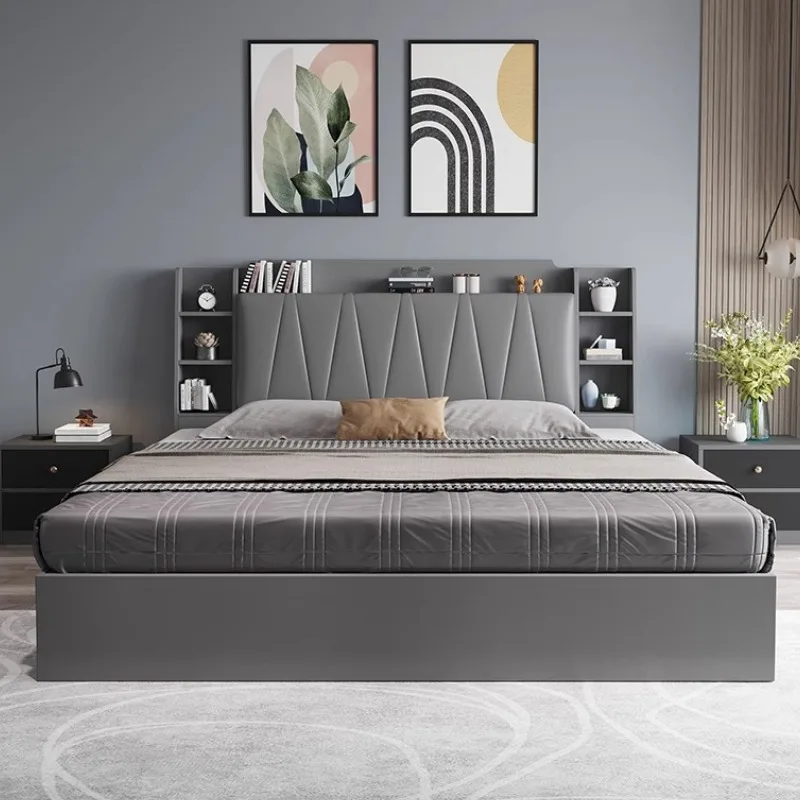 Organizer Wooden Bed Bedroom Headboard Upholstery Lounge Bed Frames Full Size Sleeping Meubles De Chambre House Accessories
Organizer Wooden Bed Bedroom Headboard Upholstery Lounge Bed Frames Full Size Sleeping Meubles De Chambre House Accessories