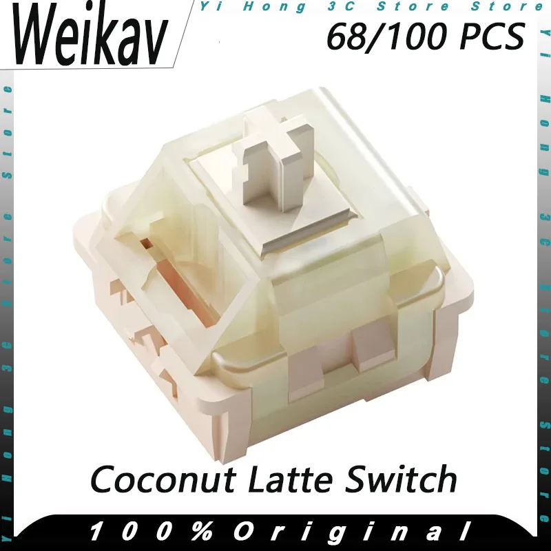 Weikav Coconut Latte Switch HIFI Carustomized Mechanical Keyboard Switches Mahjong Sound Linear Axis Mx Switch PC Gaming DIY
Weikav Coconut Latte Switch HIFI Carustomized Mechanical Keyboard Switches Mahjong Sound Linear Axis Mx Switch PC Gaming DIY