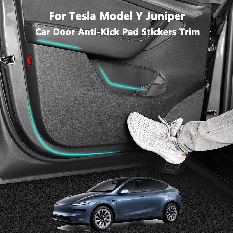 Противоударная накладка на дверь автомобиля для Tesla Model Y Juniper 2022, кожаная наклейка, комплект отделки, защитная крышка для боковой двери, украшение интерьера автомобиля
Противоударная накладка на дверь автомобиля для Tesla Model Y Juniper 2022, кожаная наклейка, комплект отделки, защитная крышка для боковой двери, украшение интерьера автомобиля