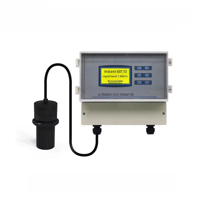 220V Ultrasonic Open Channel Flow Meter for Sewage River Flow for Barlow Tank Triangular Rectangular Weir Testing Equipment