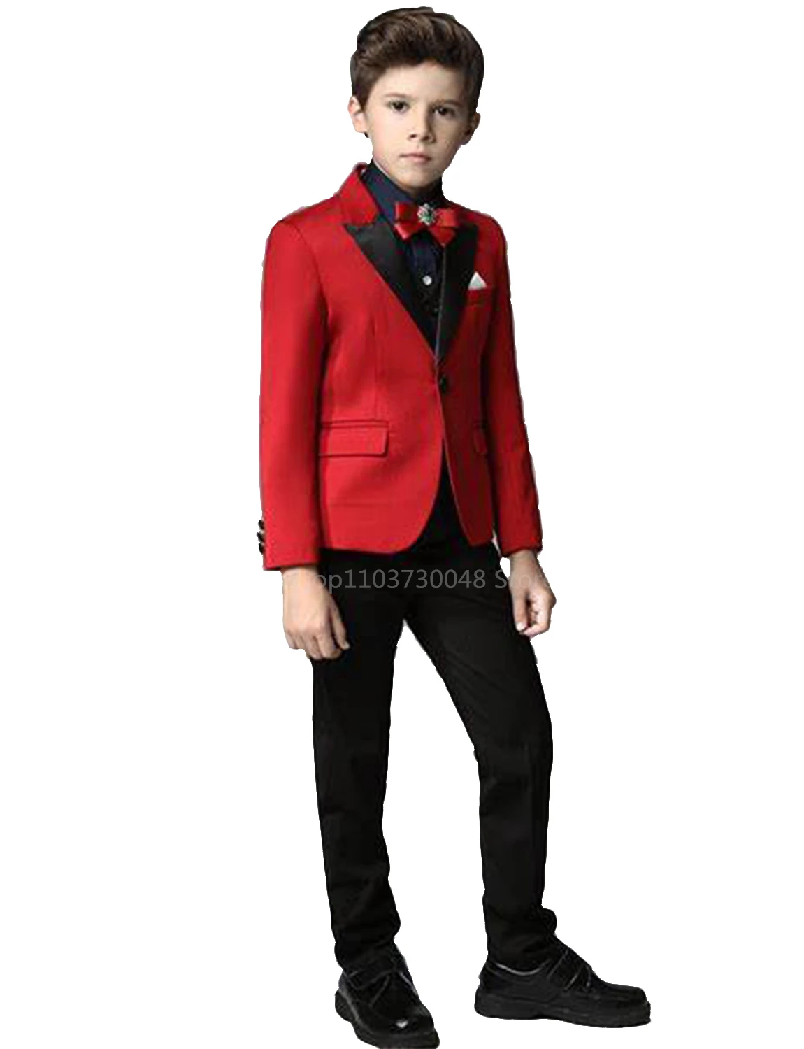 Formal Red Boys Suit Single Breasted Peal Lapel Jacket Kids Gentle Costume Children Tuxedos Wedding Party Dress Performance
Formal Red Boys Suit Single Breasted Peal Lapel Jacket Kids Gentle Costume Children Tuxedos Wedding Party Dress Performance
