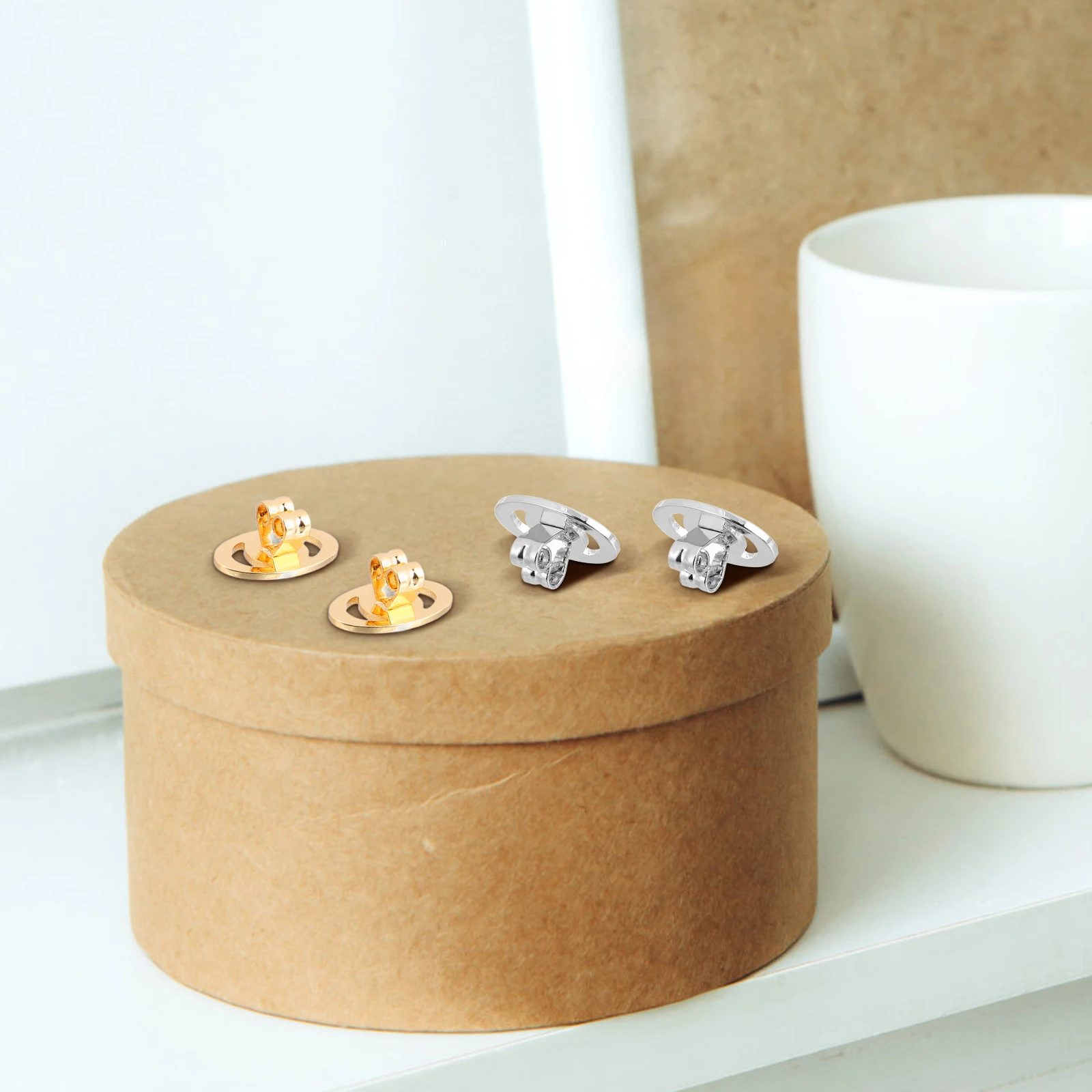 Anti drop Earring Backs 2 Pairs Heavy Stud Support Stoppers Locking Plug Hoops Screw Easy Use Long lasting Metal Versatile
Anti drop Earring Backs 2 Pairs Heavy Stud Support Stoppers Locking Plug Hoops Screw Easy Use Long lasting Metal Versatile