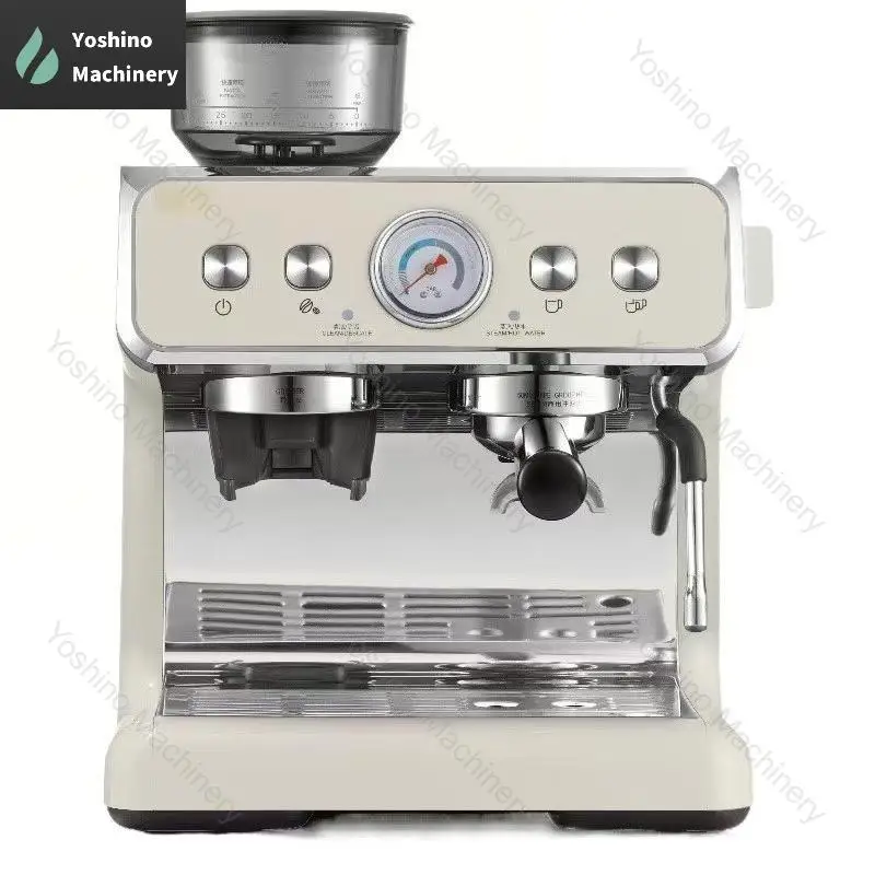 Commercial Semi - Automatic Multifunctional Coffee Machine: Grinding Extracting Espresso with Milk Frother.
Commercial Semi - Automatic Multifunctional Coffee Machine: Grinding Extracting Espresso with Milk Frother.