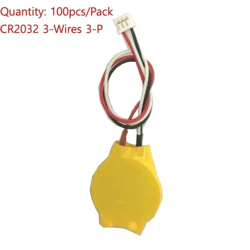 100PCS 3V CR2032 PC Notebook BIOS CMOS Laptop Motherboard CR 2032 PLC Li-ion Cell Button Battery with 3 Wires 3Pin Cable
100PCS 3V CR2032 PC Notebook BIOS CMOS Laptop Motherboard CR 2032 PLC Li-ion Cell Button Battery with 3 Wires 3Pin Cable