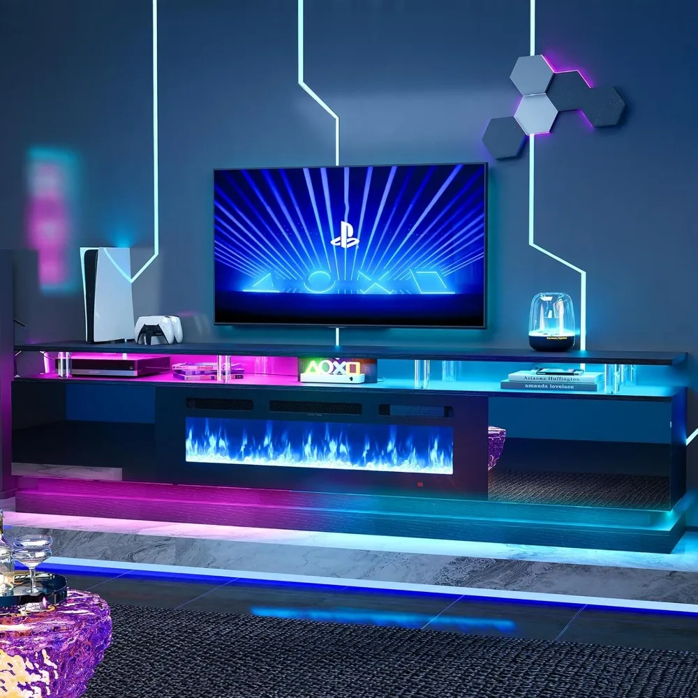 80 Fireplace TV Stand, Modern Entertainment Center for TVs Up to 90, TV Console with Storage Cabinets, Media Console for Living
80 Fireplace TV Stand, Modern Entertainment Center for TVs Up to 90, TV Console with Storage Cabinets, Media Console for Living