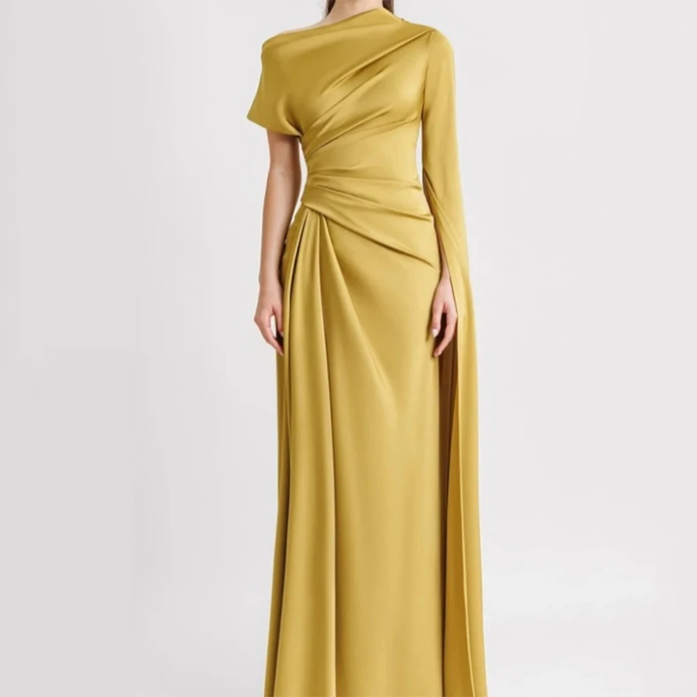 Customized Classic Charmeuse Pleat Draped A-line Poretrait Long Dresses Bespoke Occasion Dresses Formal Retro High quality Sexy
Customized Classic Charmeuse Pleat Draped A-line Poretrait Long Dresses Bespoke Occasion Dresses Formal Retro High quality Sexy