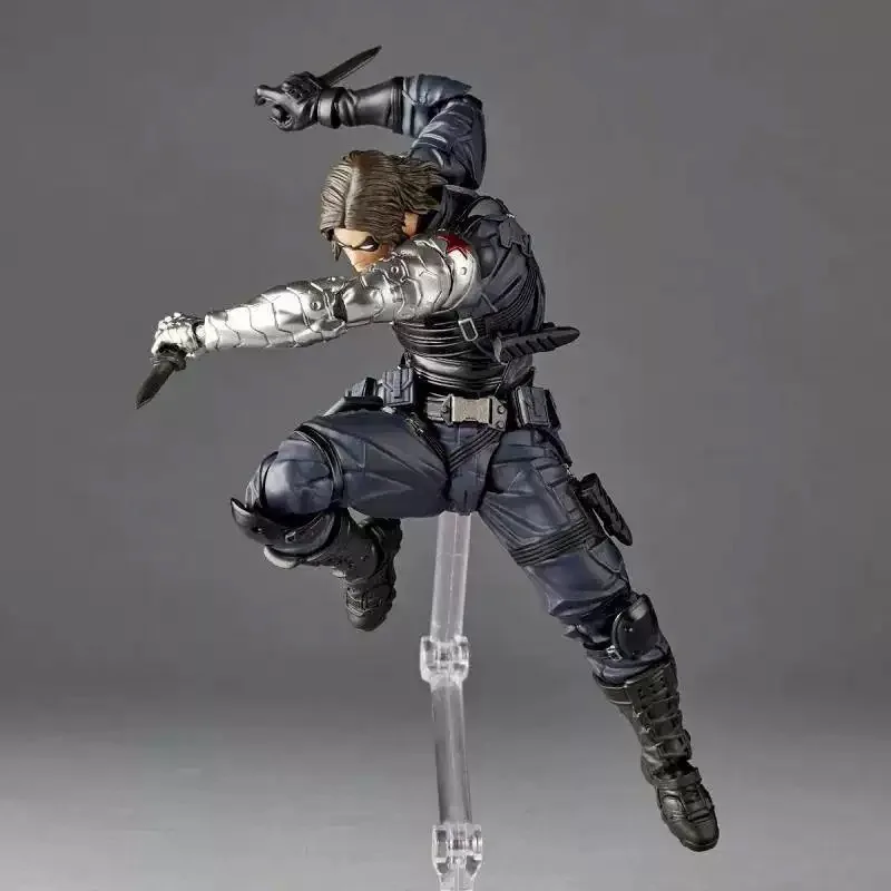 Kaiyodo Winter Soldier Figure Revoltech AMAZING YAMAGUCHI Bucky Barnes Captain America Action Figure Toy
Kaiyodo Winter Soldier Figure Revoltech AMAZING YAMAGUCHI Bucky Barnes Captain America Action Figure Toy