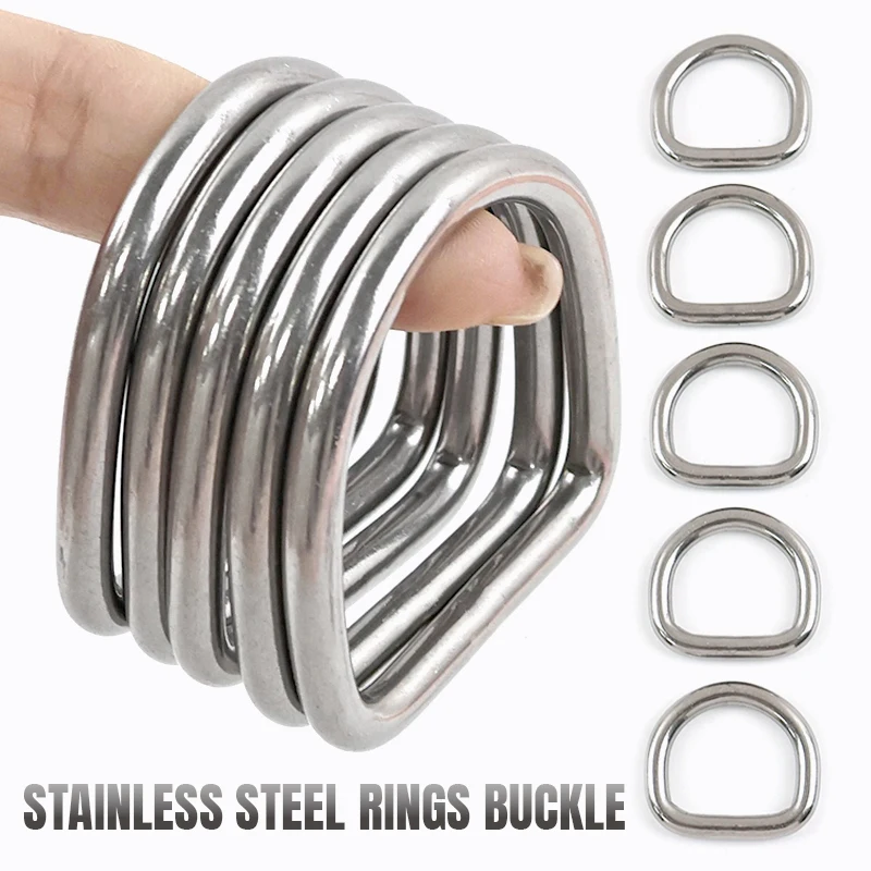 5/10Pcs 304 Stainless Steel Seamless Buckle Dog Collar D Ring Clasp Adjuster Bag Strap Connect Hook Carabiner Backpack Accessory
5/10Pcs 304 Stainless Steel Seamless Buckle Dog Collar D Ring Clasp Adjuster Bag Strap Connect Hook Carabiner Backpack Accessory