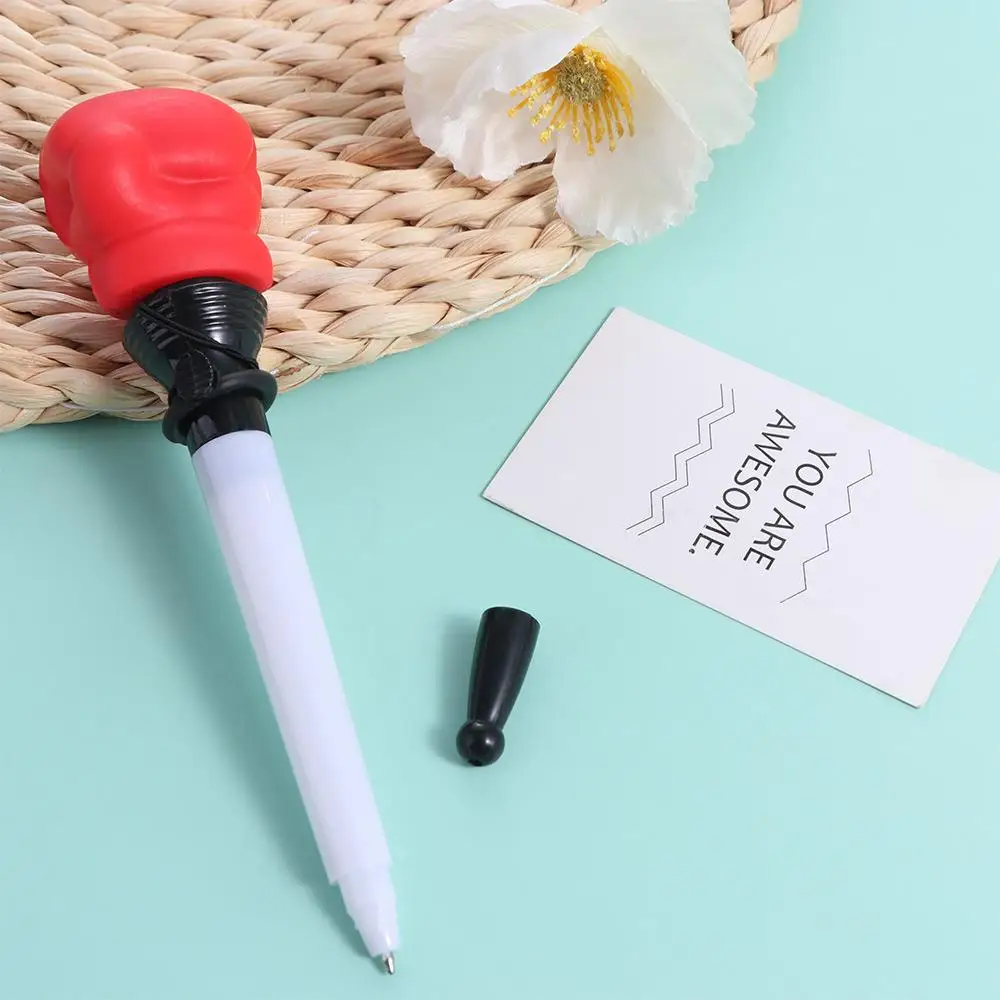 Unique Smooth Writing Bouncing Ballpoint Pen Gel Pen Funny Shape Boxing Glove Pen Cartoon Kawaii Fist-shaped Pen Writing Tool
Unique Smooth Writing Bouncing Ballpoint Pen Gel Pen Funny Shape Boxing Glove Pen Cartoon Kawaii Fist-shaped Pen Writing Tool