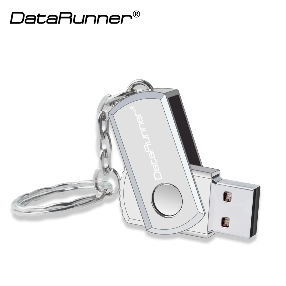 DataRunner Stainless Steel USB 2.0 Flash Drive Key Chain Pen Drive 8GB 16GB 32GB 64GB 128GB Rotation Pendrive Memory Stick
DataRunner Stainless Steel USB 2.0 Flash Drive Key Chain Pen Drive 8GB 16GB 32GB 64GB 128GB Rotation Pendrive Memory Stick