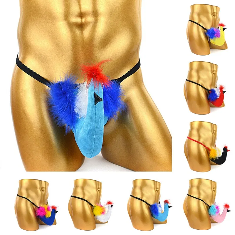Men's Sexy Brief Creative Cartoon Bird Breathable G-Strings Funny Nightclub Stage Fashion Thong Underpants Gays Exotic Costume
Men's Sexy Brief Creative Cartoon Bird Breathable G-Strings Funny Nightclub Stage Fashion Thong Underpants Gays Exotic Costume