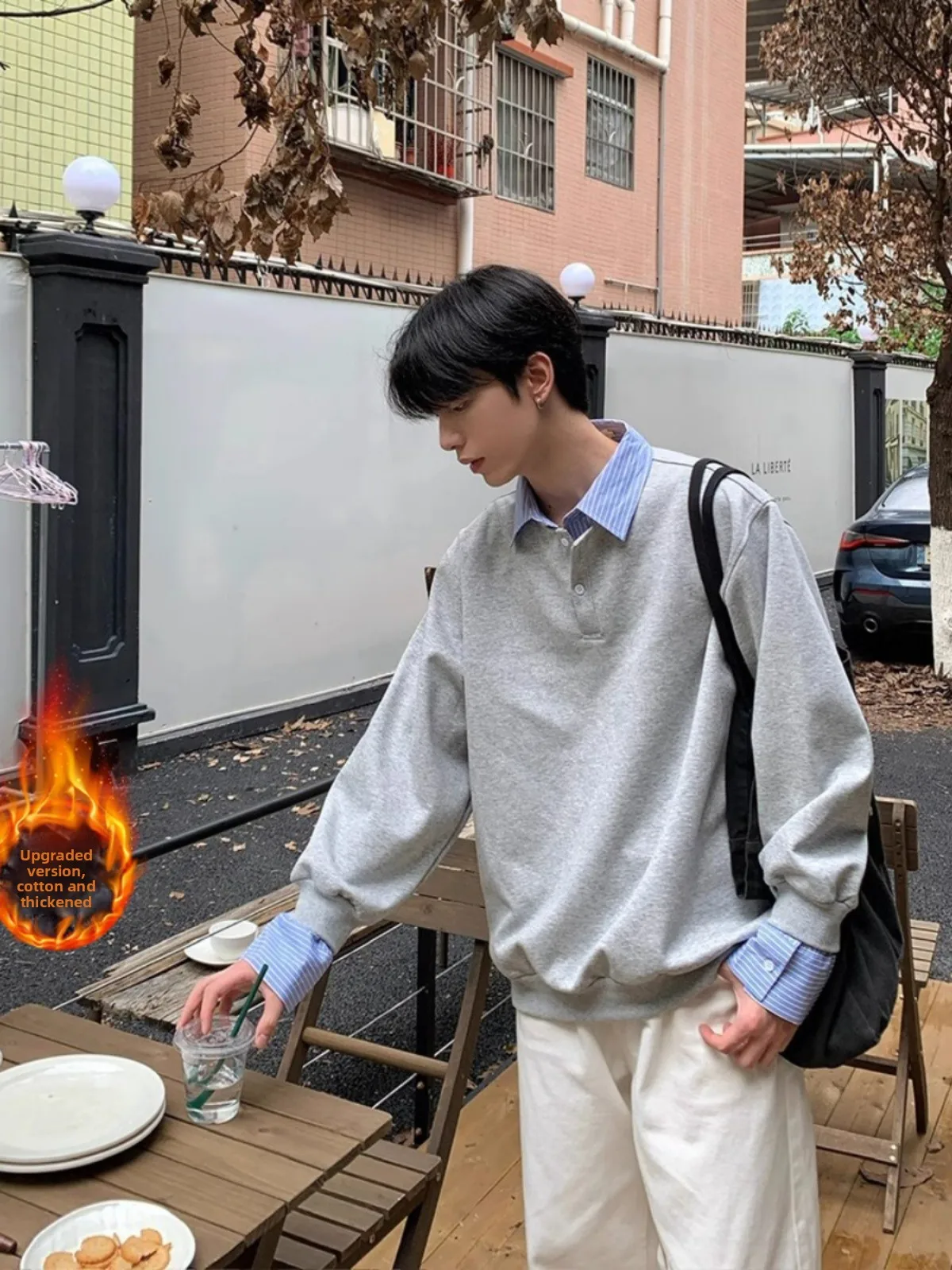 Men's Long Sve Fce Lined irt Autumn Winter Heavyweight Hoodie Korean Aosphere Clothing Outerwear Splice Trendy Poly...
Men's Long Sve Fce Lined irt Autumn Winter Heavyweight Hoodie Korean Aosphere Clothing Outerwear Splice Trendy Poly...