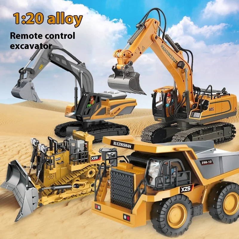 Children's Alloy Remote Control Engineering Toy Tractor Simulation Excavator Electric 2.4G Boys RC Truck Model Toy
Children's Alloy Remote Control Engineering Toy Tractor Simulation Excavator Electric 2.4G Boys RC Truck Model Toy