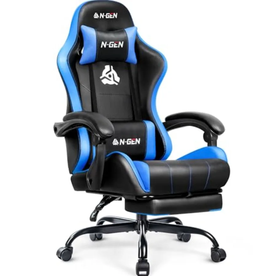 Video Gaming Chair with Footrest Lumbar port for Home Office High Back Recliner Height Adjustable Ergonomic Comfy Leather Compu
Video Gaming Chair with Footrest Lumbar port for Home Office High Back Recliner Height Adjustable Ergonomic Comfy Leather Compu