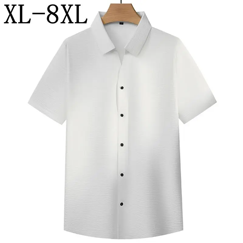 8XL 7XL 6XL 2026 New Summer High End Luxury Design Shirt Man Clothes Ice Silk Breathable Mens Shirts Casual Loose camisa hombre
8XL 7XL 6XL 2026 New Summer High End Luxury Design Shirt Man Clothes Ice Silk Breathable Mens Shirts Casual Loose camisa hombre