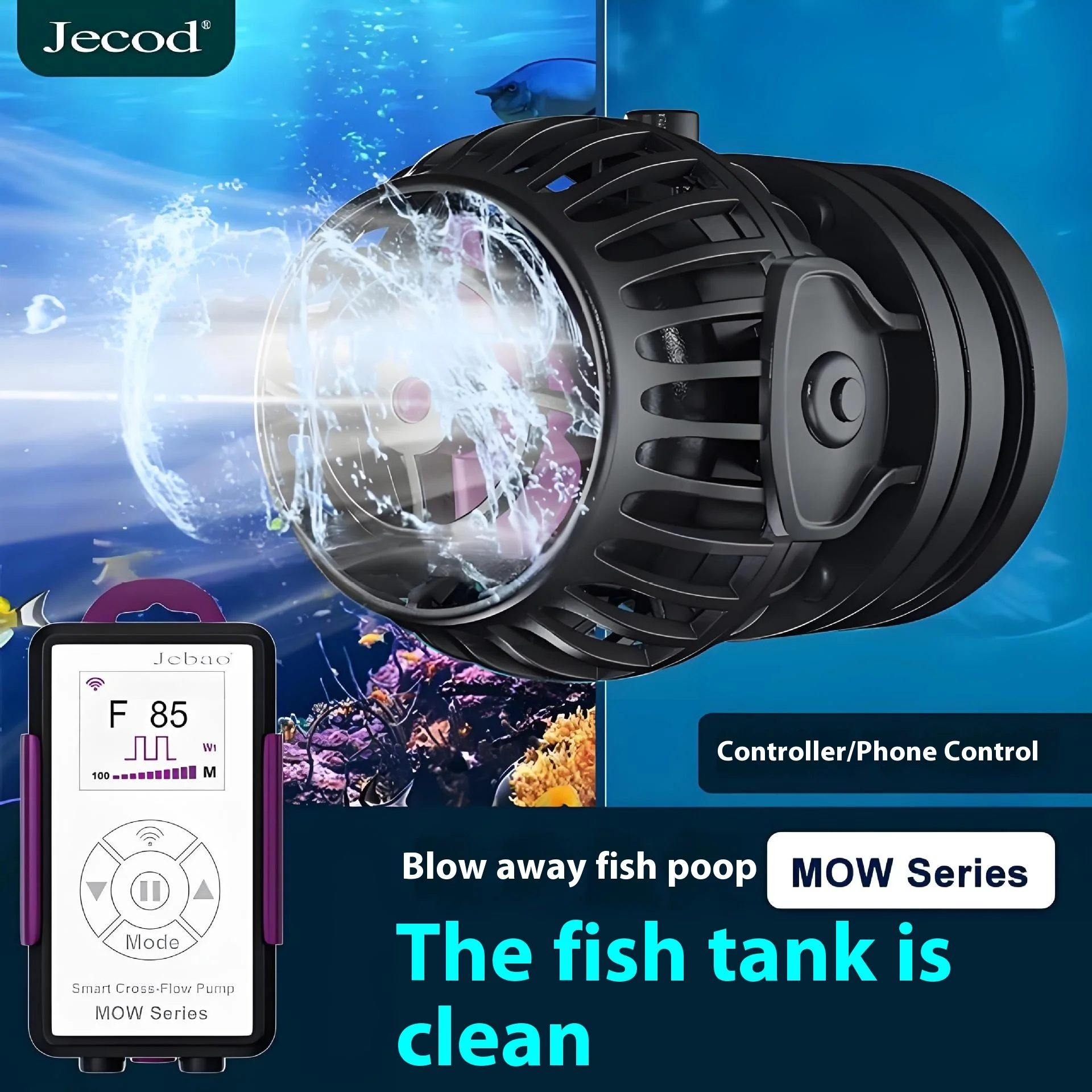 MOW Series Quiet Freshwater Wave Making Pump for Aquarium Frequency Conversion Plastic Fish Tank Accessory Living
MOW Series Quiet Freshwater Wave Making Pump for Aquarium Frequency Conversion Plastic Fish Tank Accessory Living