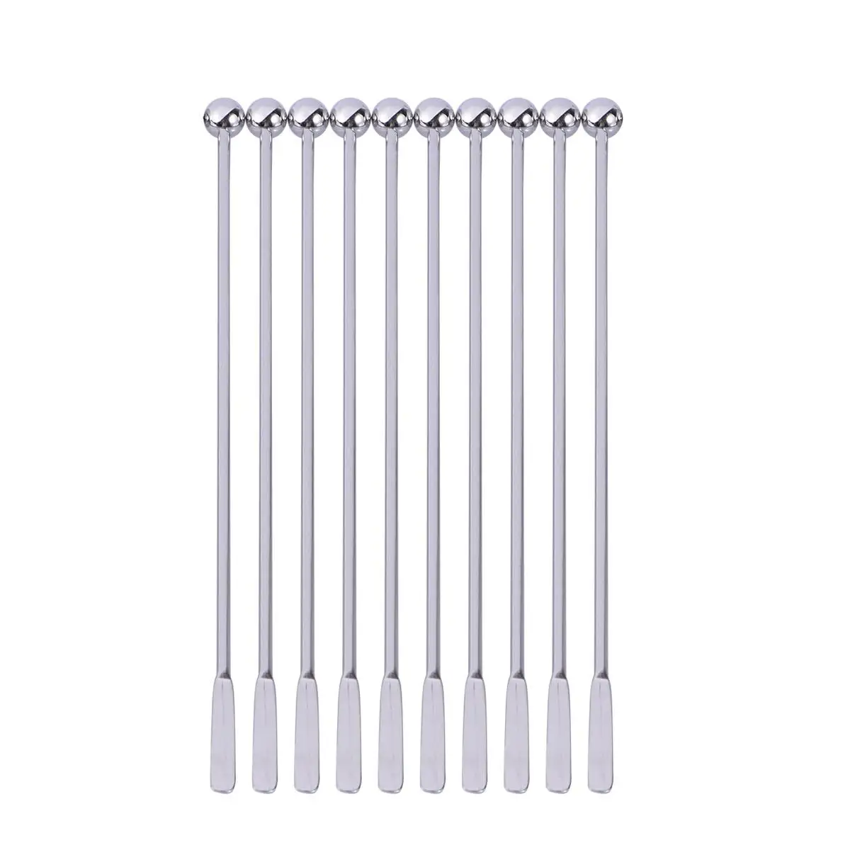10 Pcs Stainless Steel Stirring Rods Cocktail Drink Stirrers Swizzle Sticks for Drinks Coffee Bar Mixing Tools Decor
10 Pcs Stainless Steel Stirring Rods Cocktail Drink Stirrers Swizzle Sticks for Drinks Coffee Bar Mixing Tools Decor