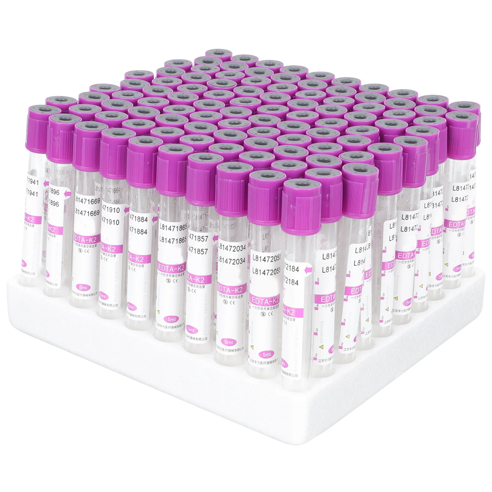 100Pcs Blood Tubes Anticoagulant 5ml Leak Proof Test Tubes for Laboratory Sample Collection Laboratory Test Tub 
100Pcs Blood Tubes Anticoagulant 5ml Leak Proof Test Tubes for Laboratory Sample Collection Laboratory Test Tub