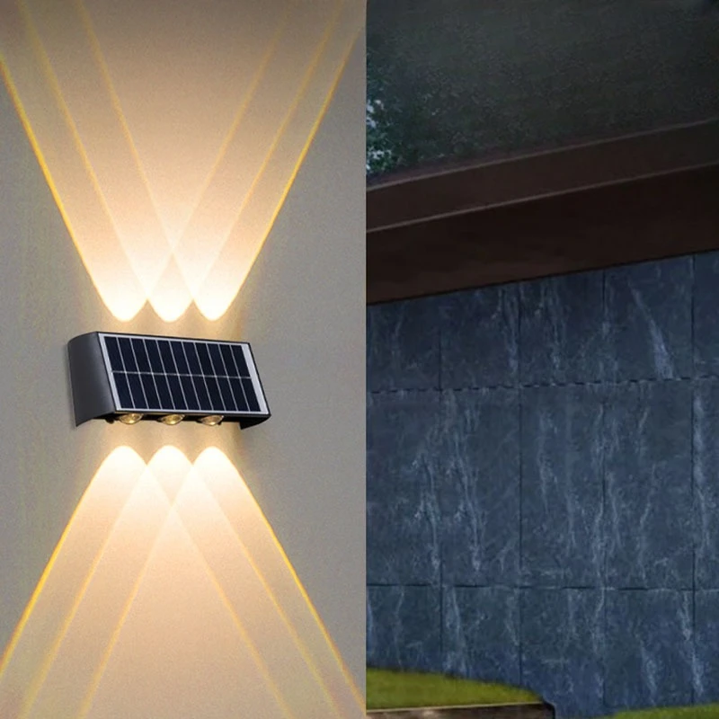 Солнечные уличные RGB LED светильники, водонепроницаемые настенные светильники для забора, с подсветкой вверх и вниз, для декора террасы, патио, двора, сада
Солнечные уличные RGB LED светильники, водонепроницаемые настенные светильники для забора, с подсветкой вверх и вниз, для декора террасы, патио, двора, сада