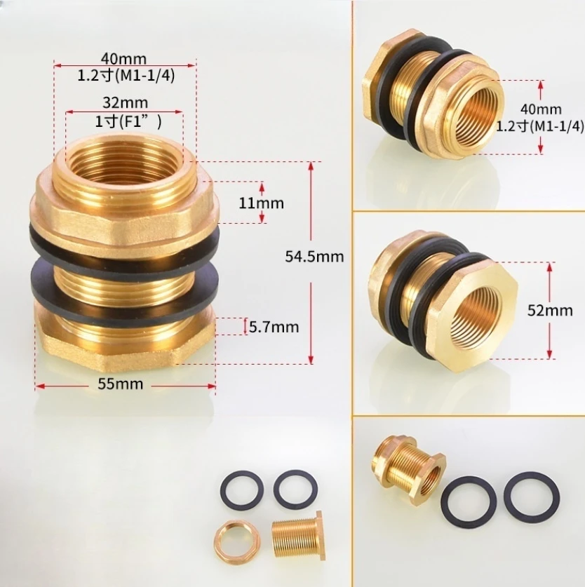 Латунный соединитель резервуара с перегородкой и резиновыми кольцами для систем хранения воды, аксессуары
Латунный соединитель резервуара с перегородкой и резиновыми кольцами для систем хранения воды, аксессуары