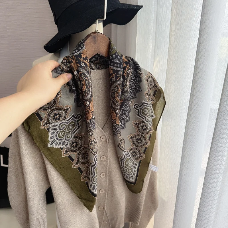 New Retro Western-Style Soft Neck Protection Small Scarf Square Scarf Waist Silk Scarf Series Neck High-End Feeling Paired
New Retro Western-Style Soft Neck Protection Small Scarf Square Scarf Waist Silk Scarf Series Neck High-End Feeling Paired
