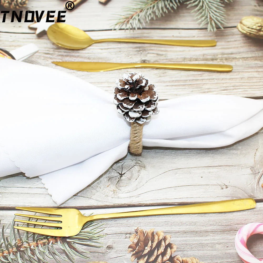 20Pcs Bulk Snow Dusted Pinecone Napkin Rings Artificial Wooden Winter Table Decor, Rustic Xmas Centerpiece for Cabin Restaurant
20Pcs Bulk Snow Dusted Pinecone Napkin Rings Artificial Wooden Winter Table Decor, Rustic Xmas Centerpiece for Cabin Restaurant