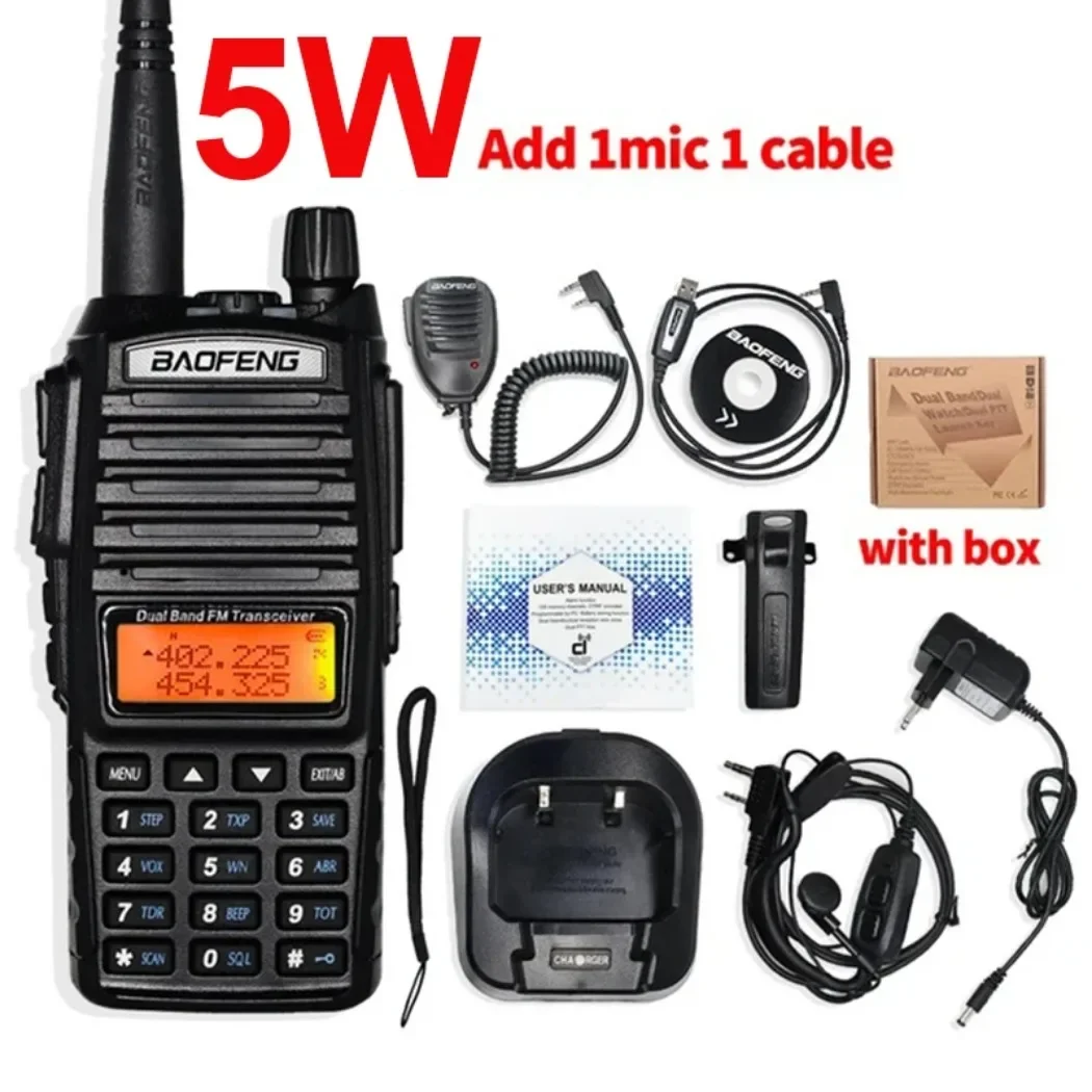 Baofeng High Power 5W/8W UV-82 Walkie Talkie Uv82 Dual Band Vhf/Uhf Fm Transceiver 10Km Lange Afstand Jagen Tweerichtingsham
Baofeng High Power 5W/8W UV-82 Walkie Talkie Uv82 Dual Band Vhf/Uhf Fm Transceiver 10Km Lange Afstand Jagen Tweerichtingsham