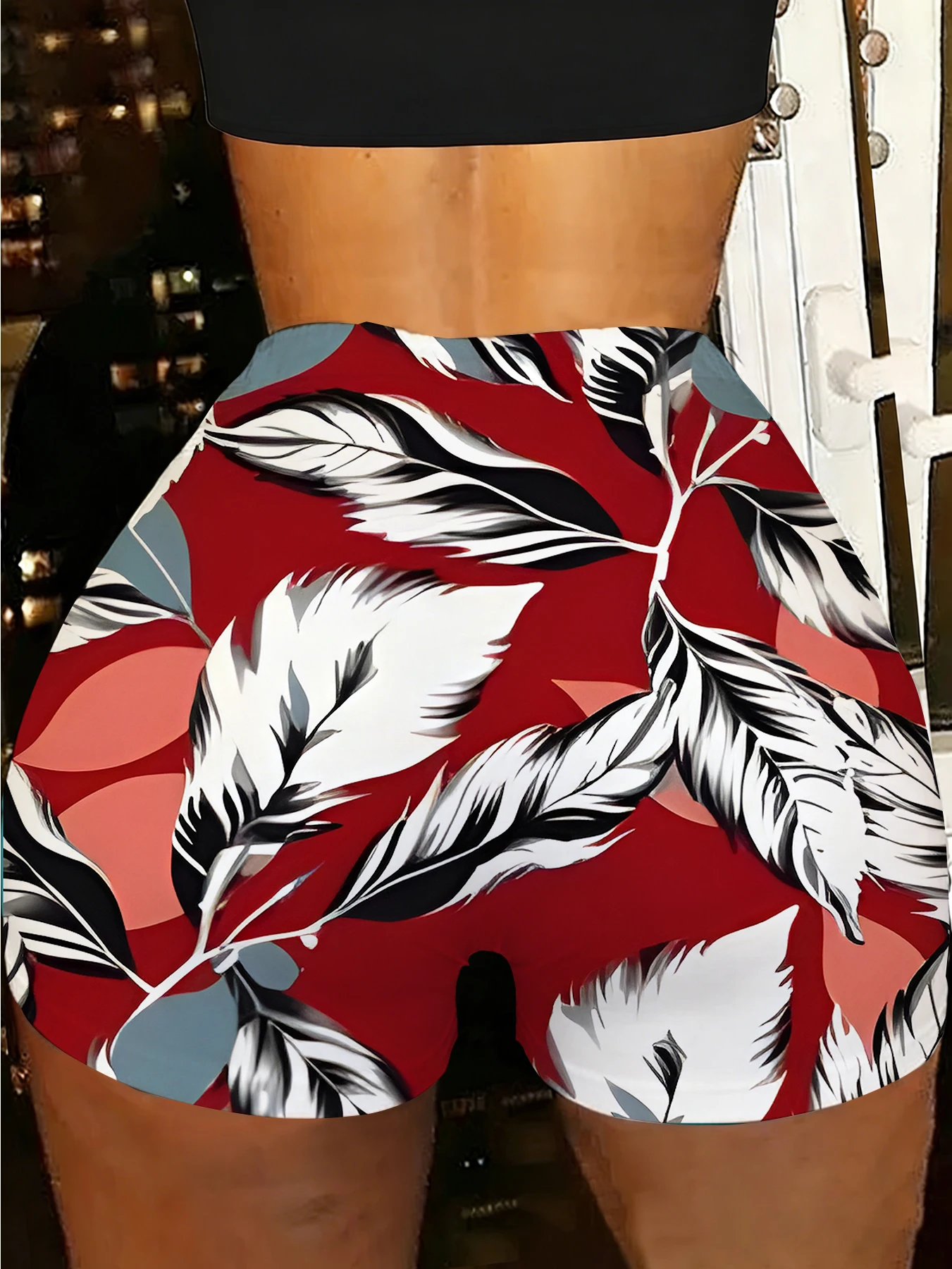 Psychedelic Printed Knit Shorts Women Elastic Waist Stretchy Polyester Festival & Beach Wear
Psychedelic Printed Knit Shorts Women Elastic Waist Stretchy Polyester Festival & Beach Wear