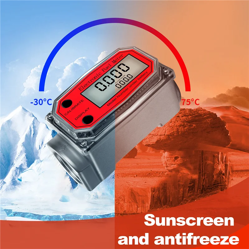 1 Inch Digital Turbine Flowmeter Digital LCD Display With NPT Counter Fuel Flowmeter For Measuring Engine Oil
1 Inch Digital Turbine Flowmeter Digital LCD Display With NPT Counter Fuel Flowmeter For Measuring Engine Oil