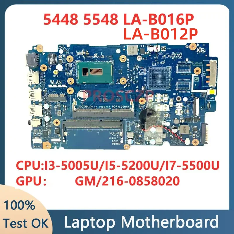 LA-B012P LA-B016P Материнская плата i3 i5 i7 Процессор DIS DDR3L для Dell Inspiron 5447 5547 5548 5442 5543 5448 Материнская плата ноутбука 100% протестирована
LA-B012P LA-B016P Материнская плата i3 i5 i7 Процессор DIS DDR3L для Dell Inspiron 5447 5547 5548 5442 5543 5448 Материнская плата ноутбука 100% протестирована