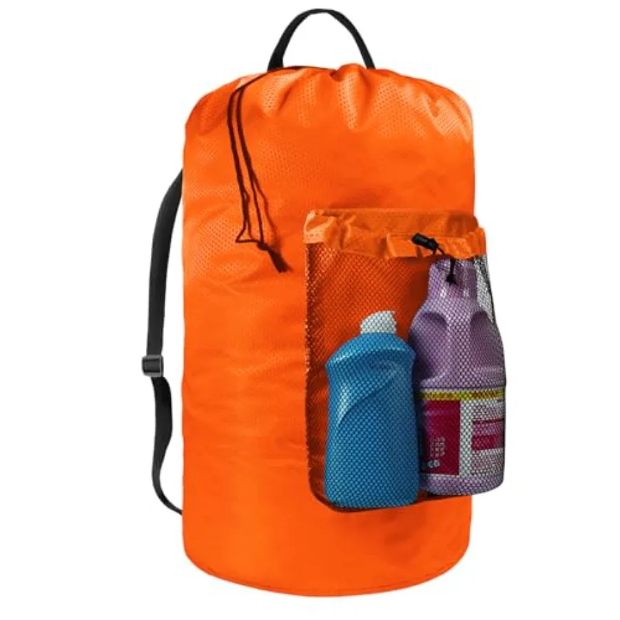 Laundry Bag with Shoulder Straps and Mesh Pocket Laundry Backpack Large Portable Laundry Hamper for College Laundromat Apartmen
Laundry Bag with Shoulder Straps and Mesh Pocket Laundry Backpack Large Portable Laundry Hamper for College Laundromat Apartmen
