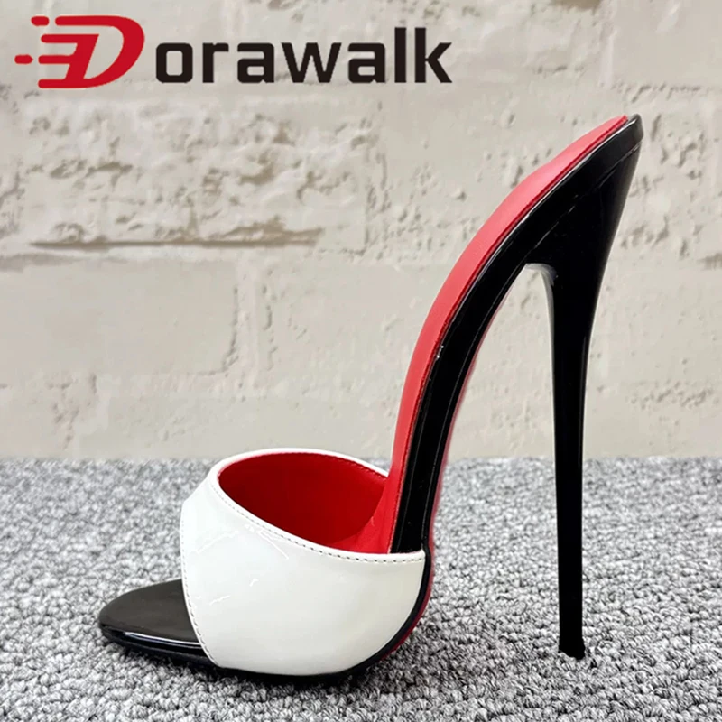 Chic Summer 14/16cm Slipper Slingback White Red inside Super High Heels Sandal Plus Size Fashion Women Fetish Cosplay Club Shoes
Chic Summer 14/16cm Slipper Slingback White Red inside Super High Heels Sandal Plus Size Fashion Women Fetish Cosplay Club Shoes